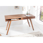 Bureau console en bois massif 120 cm