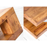 Table basse originale en bois massif