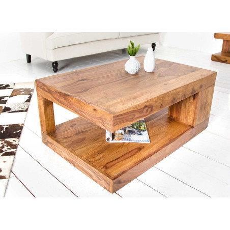 Table basse originale en bois massif