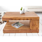 Table basse originale en bois massif