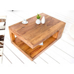 Table basse originale en bois massif