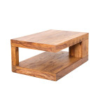 Table basse originale en bois massif