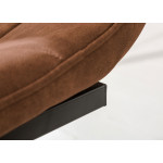 Chaises cantilever marron