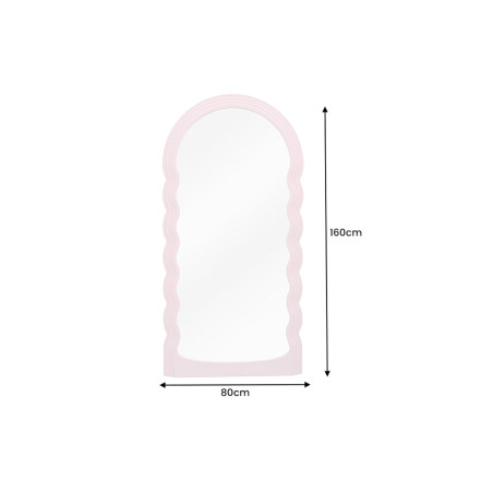 Miroir 160 cm design avec ondulations