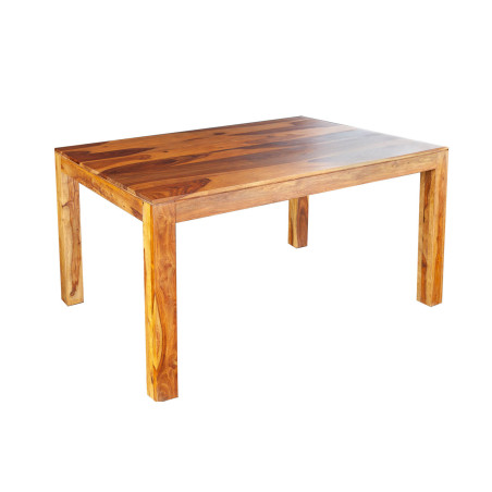 Table de repas rectangulaire en sesham 140 cm