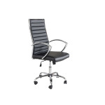 Fauteuil de bureau simili cuir noir