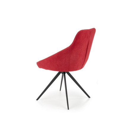 Lot de 2 chaises rouges tournantes