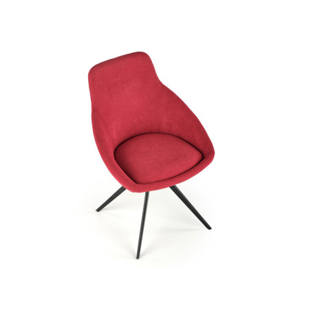 Lot de 2 chaises rouges tournantes