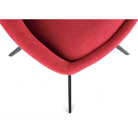 Lot de 2 chaises rouges tournantes