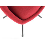 Lot de 2 chaises rouges tournantes