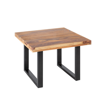 Table basse carrée 60 cm en bois massif