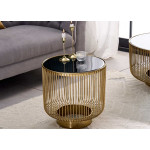 Table d'appoint design en verre