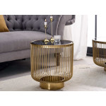 Table d'appoint design en verre