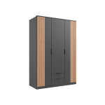 Armoire penderie 3 portes 2 tiroirs