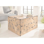 Table basse cube 90 cm en teck