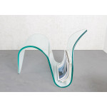 Porte-revues design en verre