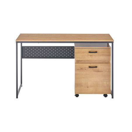 Bureau rectangulaire 120 cm avec caisson