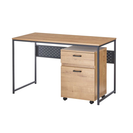 Bureau rectangulaire 120 cm avec caisson