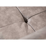 Lot de 2 fauteuils en microfibre taupe