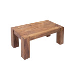 Table basse rectangulaire en sesham 100 cm