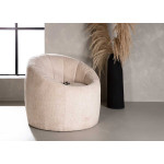 Fauteuil bouclette beige