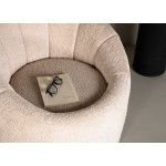 Fauteuil bouclette beige