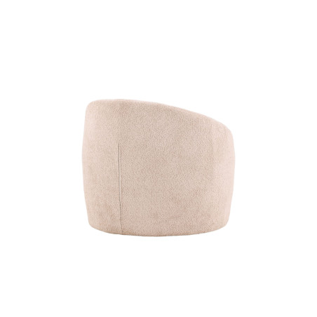 Fauteuil bouclette beige