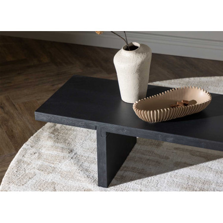 Table basse noir japandi