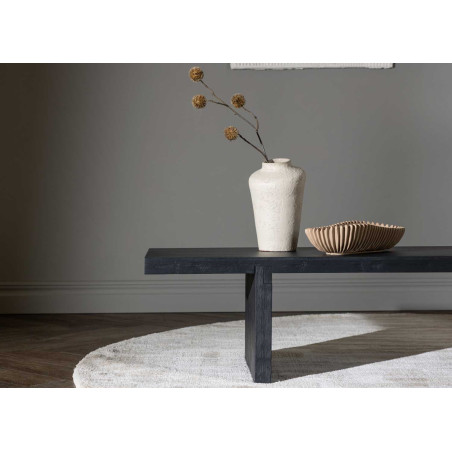 Table basse noir japandi