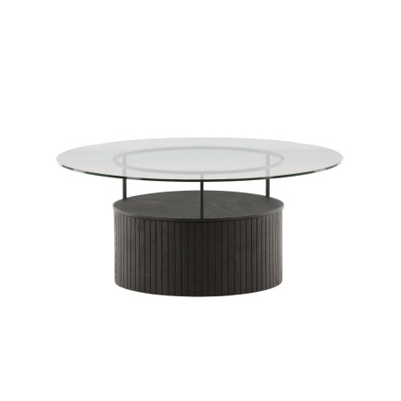 Table basse ronde en verre