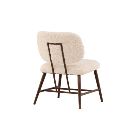 Fauteuil bouclette et métal