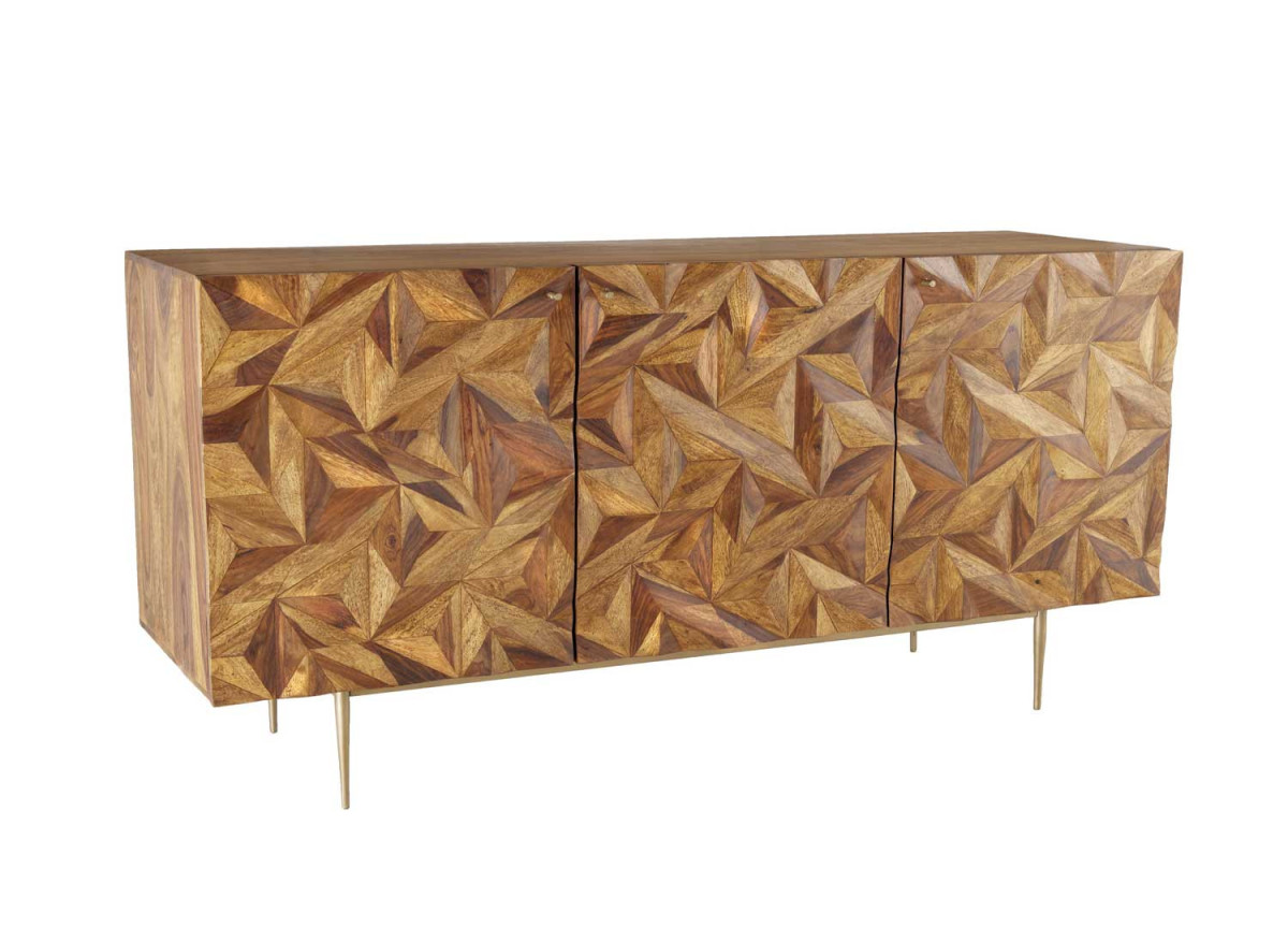 Buffet en bois massif 145 cm