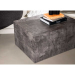 Table basse rectangulaire aspect marbre