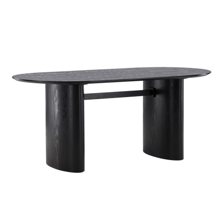 Table de repas noir 180 cm