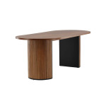 Table de repas en placage de bois 200 cm