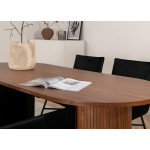 Table de repas en placage de bois 200 cm