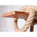 Suspension maritime cordes et bois massif