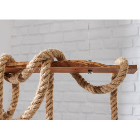 Suspension maritime cordes et bois massif