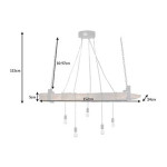 Suspension poutre rustique 152 cm