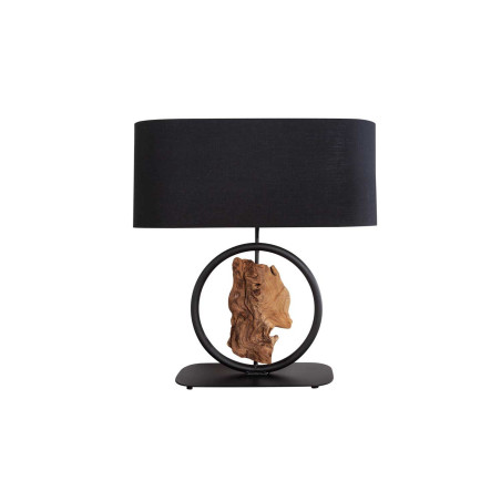 Lampe de table en bois et métal