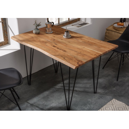 Petite table en bois massif 120 cm