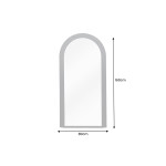 Grand miroir 160 cm contour noir