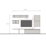 Ensemble TV moderne 6 éléments