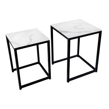 Lot de 2 tables d'appoint modernes