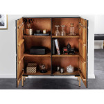 Buffet haut 120 cm bois et dorure