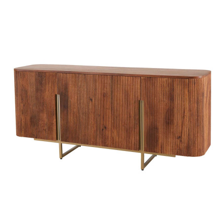 Buffet 160 cm rétro moderne bois massif