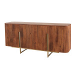 Buffet 160 cm rétro moderne bois massif