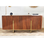 Buffet 160 cm rétro moderne bois massif