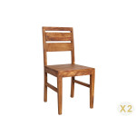 Chaises en bois massif