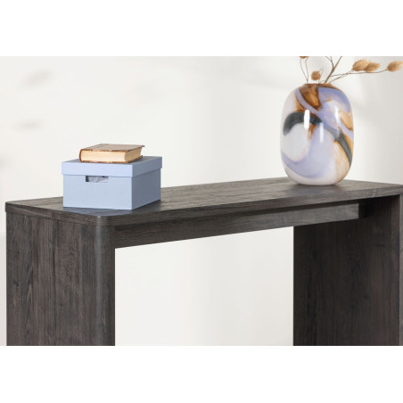 Table console couleur bois moka 120 cm